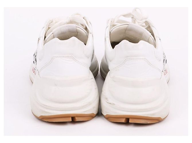 Gucci Sneakers Worldwide Patch Rhyton Bianco - vista 9