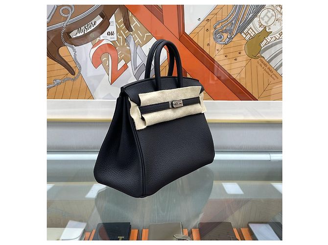 Hermès Birkin Togo Schwarz mit Silberhardware - Ansicht 5