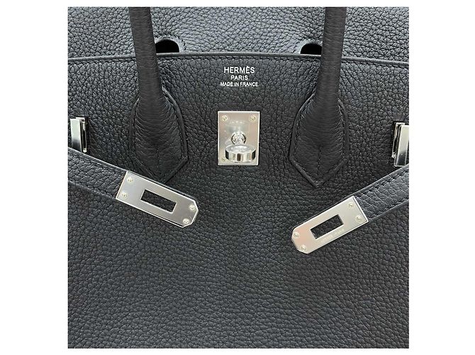 Hermès Birkin Togo Schwarz mit Silberhardware - Ansicht 9