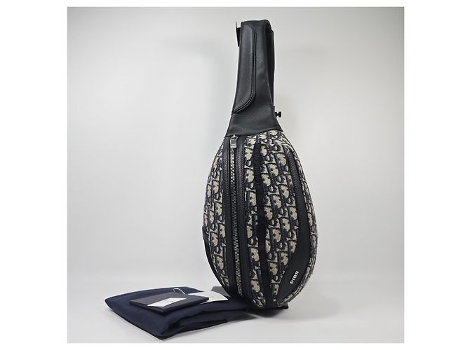 Dior Borsa da fianco in pelle di vitello granulata Oblique Jacquard Scarab - vista 2