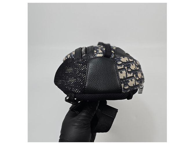 Dior Borsa da fianco in pelle di vitello granulata Oblique Jacquard Scarab - vista 8