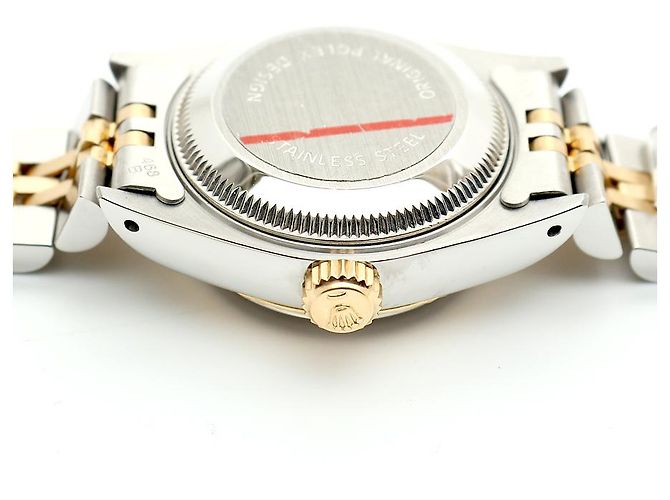 Rolex Datejust Combi Damen Uhr Original Ten Point Diamond Golden - Ansicht 13