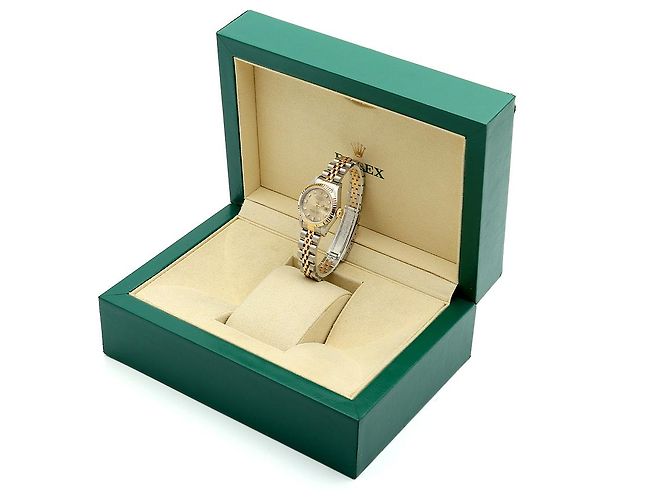 Rolex Datejust Combi Damen Uhr Original Ten Point Diamond Golden - Ansicht 24