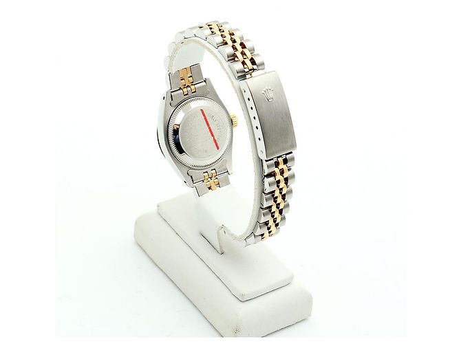 Rolex Datejust Combi Damen Uhr Original Ten Point Diamond Golden - Ansicht 5