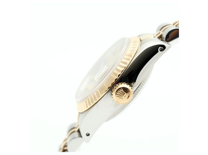 Rolex Datejust Combi Damen Uhr Original Ten Point Diamond Golden - Ansicht 9