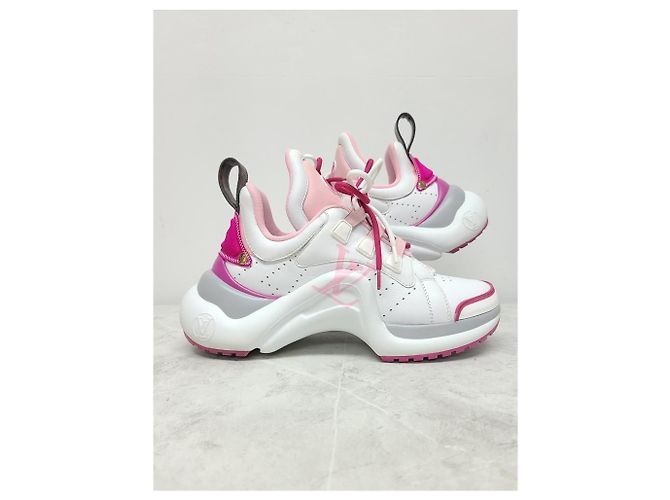 Louis Vuitton Archlight Sneaker aus rosa Leder mit Monogramm Pink - Ansicht 3