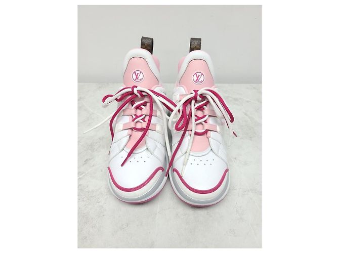 Louis Vuitton Archlight Sneaker aus rosa Leder mit Monogramm Pink - Ansicht 4