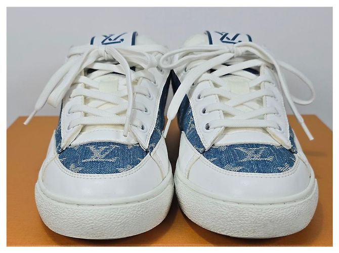 Louis Vuitton Sneakers Denim Charlie Arancione - vista 2