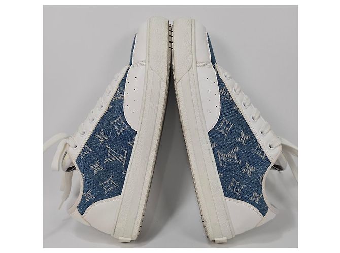 Louis Vuitton Sneakers Denim Charlie Arancione - vista 4