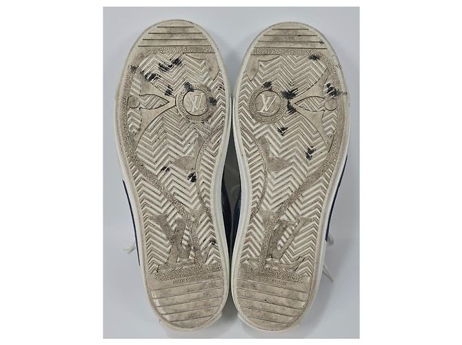 Louis Vuitton Sneakers Denim Charlie Arancione - vista 6