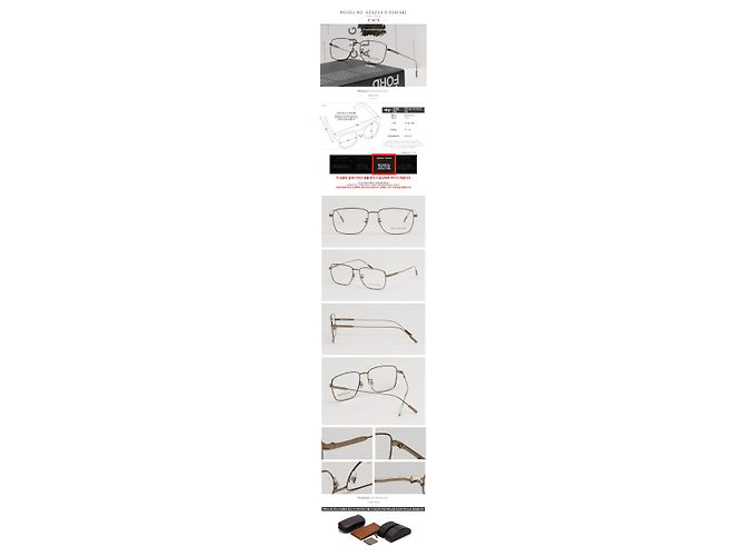 Ermenegildo Zegna Titanium Eyeglass Frame Asian Fit Square Luxury Lightweight Gold Frame - view 3