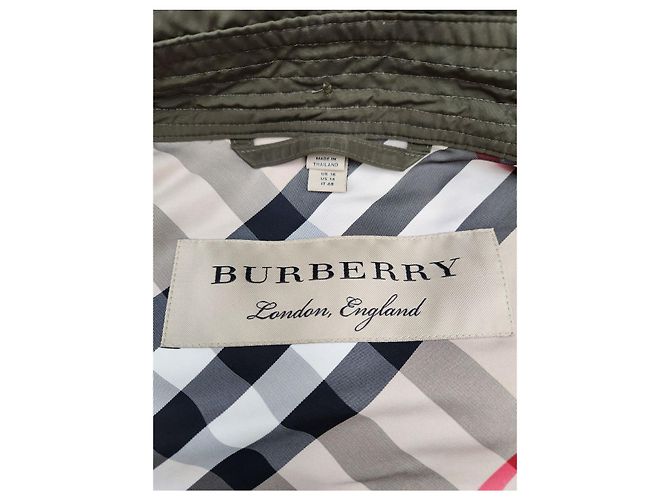 Burberry Trench Coat Khaki Estado Castaño - vista 10