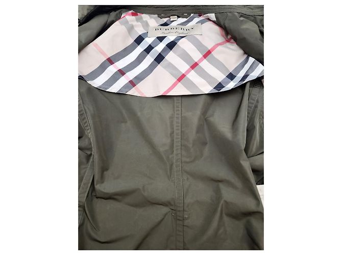 Burberry Trench Coat Khaki Estado Castaño - vista 11