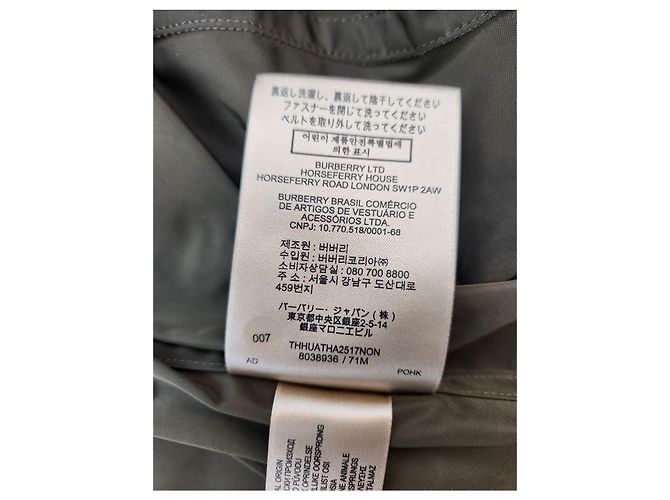 Burberry Trench Coat Khaki Estado Castaño - vista 13