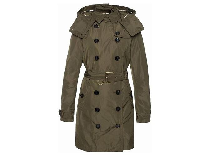 Burberry Trench Coat Khaki Estado Castaño - vista 5