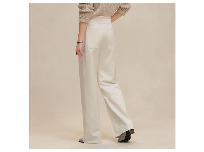 Duffle Hermès Calças de corte folgado Branco - vista 4