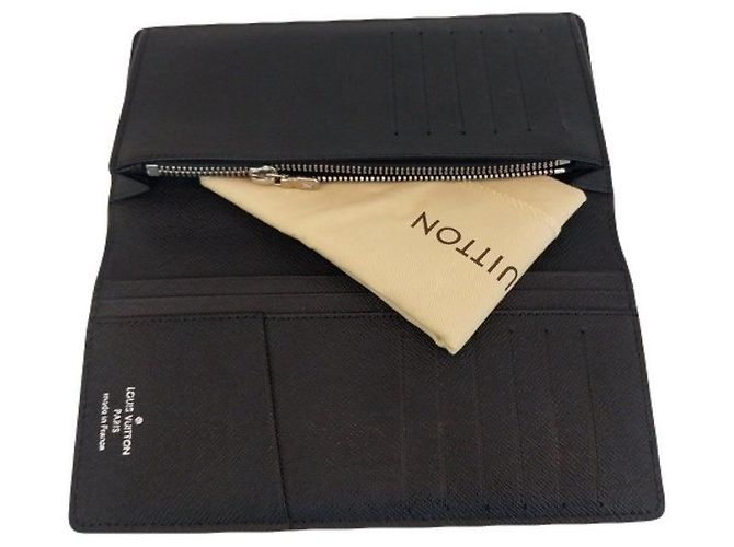 Louis Vuitton LV Black Brazza Wallet Damier Graphite Canvas Men's Long Wallet Brown - view 2