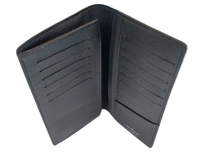 Louis Vuitton LV Black Brazza Wallet Damier Graphite Canvas Men's Long Wallet Brown - view 4