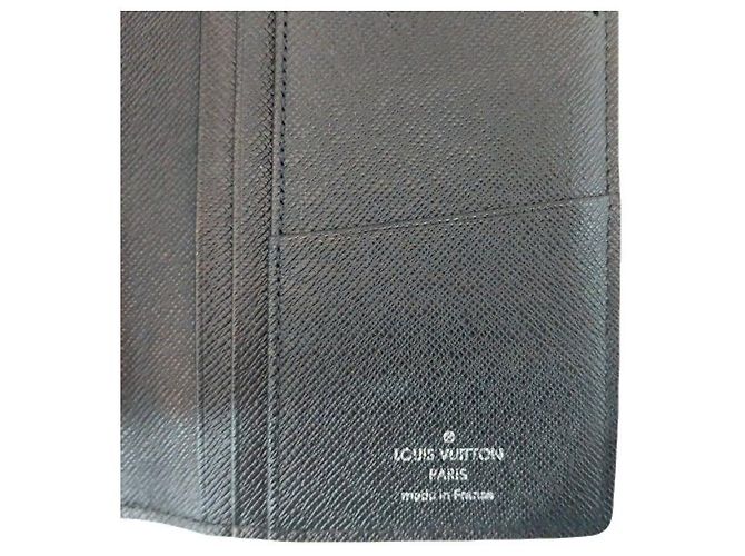 Louis Vuitton LV Black Brazza Wallet Damier Graphite Canvas Men's Long Wallet Brown - view 5