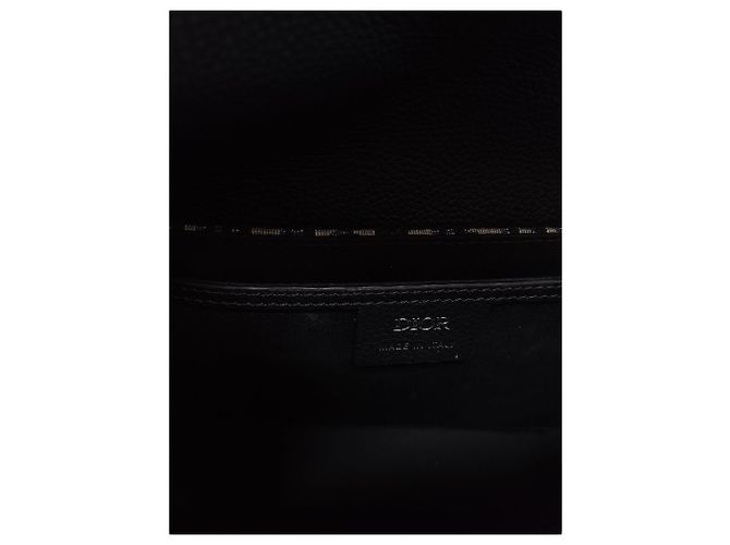 Dior Borsa Saddle con tracolla in jacquard Oblique beige e nero Marrone - vista 5