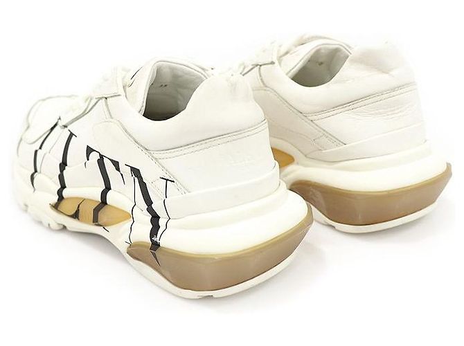 Valentino Sneakers basse White Leather Bounce VLTN da donna Bianco - vista 4