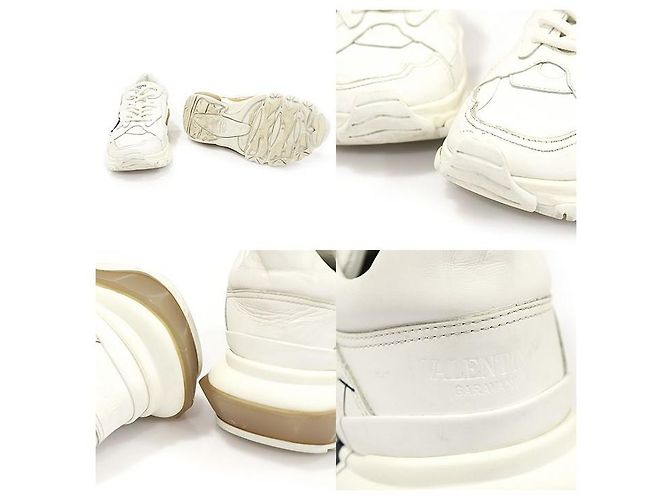 Valentino Sneakers basse White Leather Bounce VLTN da donna Bianco - vista 5