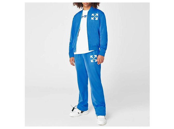 Off White Refurbished Product Size Arrow Track Pants Blue - view 2