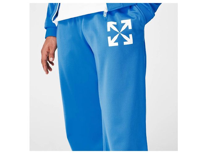 Off White Refurbished Product Size Arrow Track Pants Blue - view 4