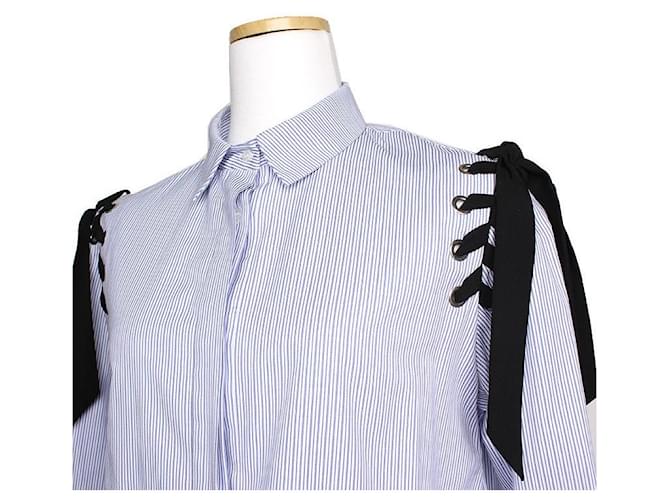 Sandro Camisa de rayas azules - vista 4