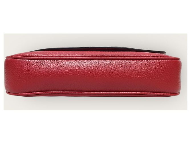 Gucci Borsa a tracolla in pelle con nappa rossa Soho con catena Rosso - vista 7