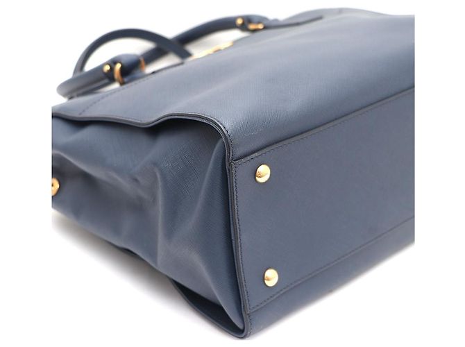 Salvatore Ferragamo Borsa Tote e Borsa a Spalla Becky Medium Blu - vista 18