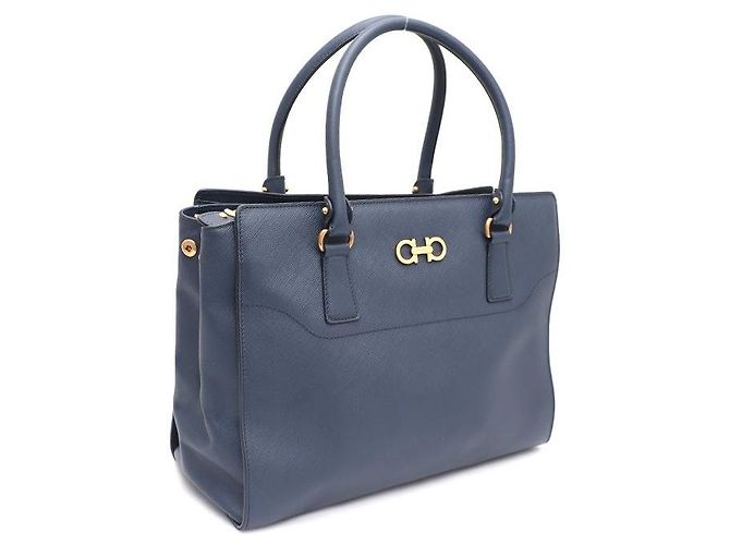 Salvatore Ferragamo Borsa Tote e Borsa a Spalla Becky Medium Blu - vista 2
