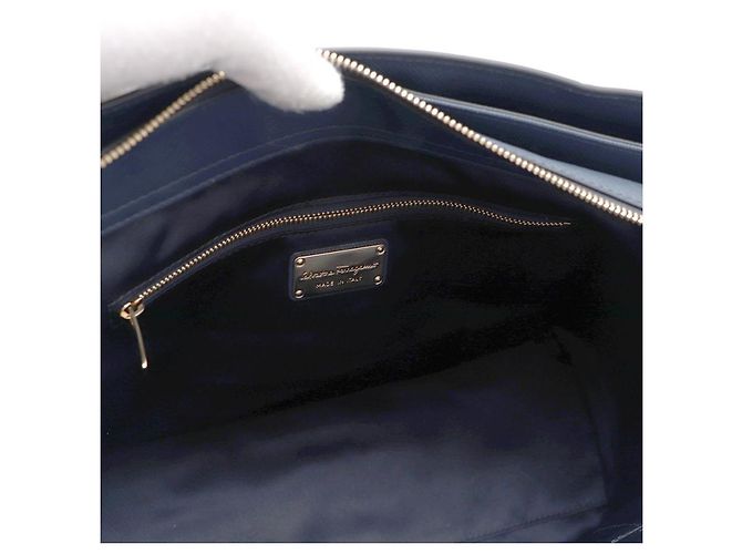 Salvatore Ferragamo Borsa Tote e Borsa a Spalla Becky Medium Blu - vista 21
