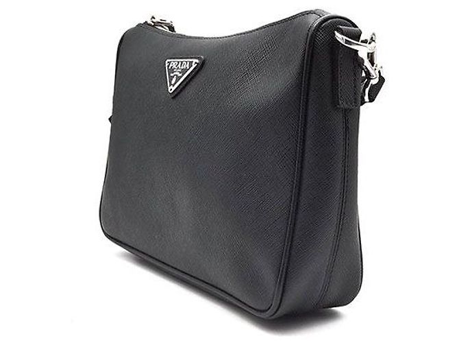 Prada Saffiano Multi Crossbody Bag Schwarz - Ansicht 2