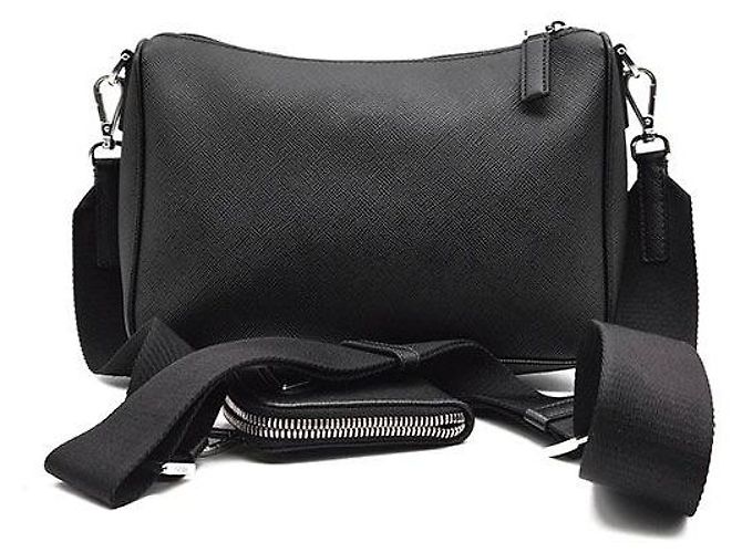 Prada Saffiano Multi Crossbody Bag Schwarz - Ansicht 3
