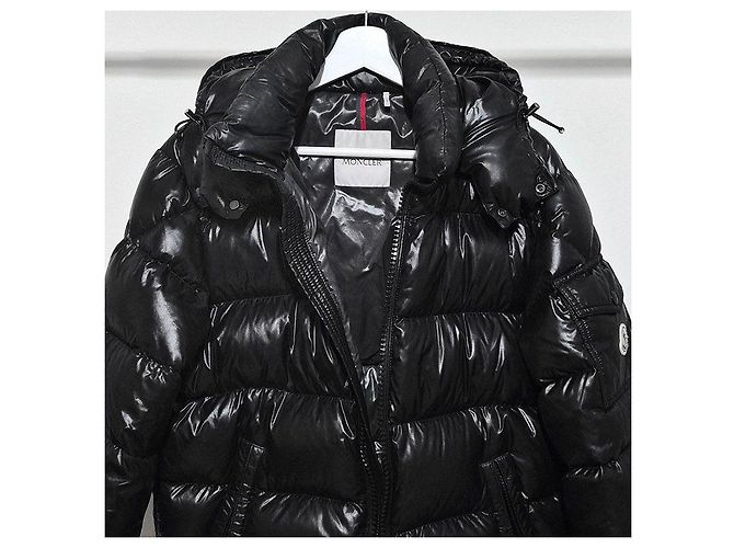 Moncler Casaco Maya acolchoado com penas Preto - vista 4