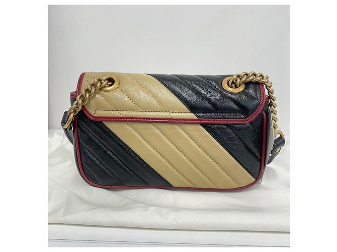Gucci Borsa a Spalla GG Marmont Matelassé Marrone - vista 5