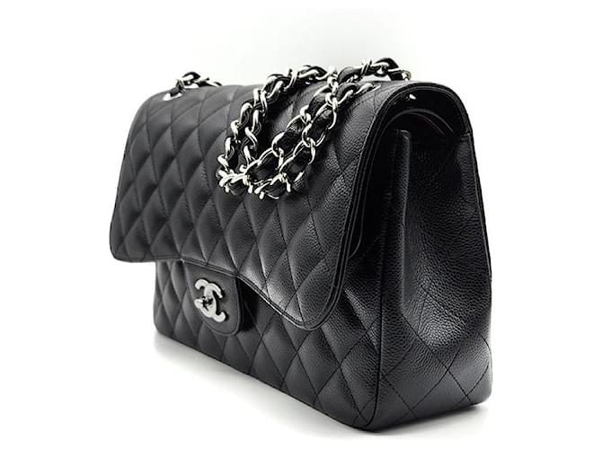 Chanel Caviar Classic Jumbo Nero - vista 2