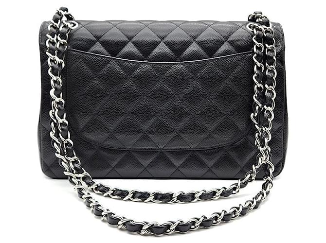 Chanel Caviar Classic Jumbo Nero - vista 3