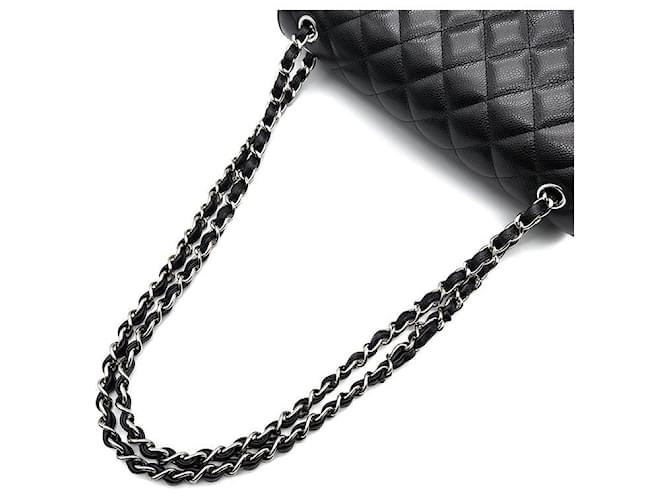Chanel Caviar Classic Jumbo Nero - vista 5