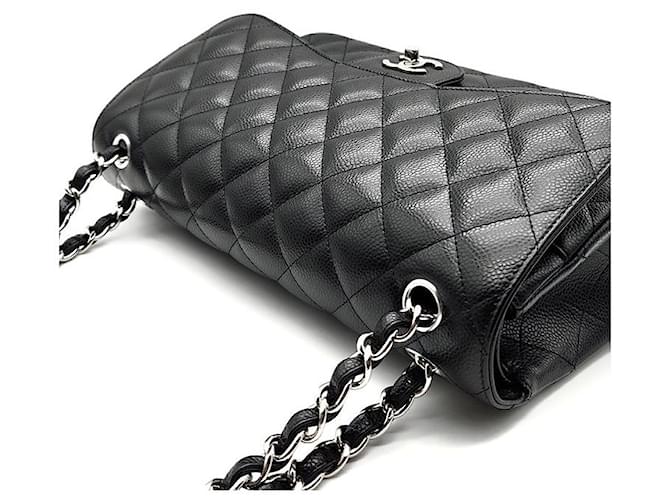 Chanel Caviar Classic Jumbo Nero - vista 6
