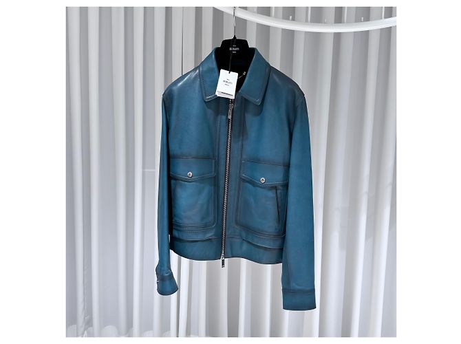 Berluti Giacca con colletto con logo Patina Multicolore - vista 2
