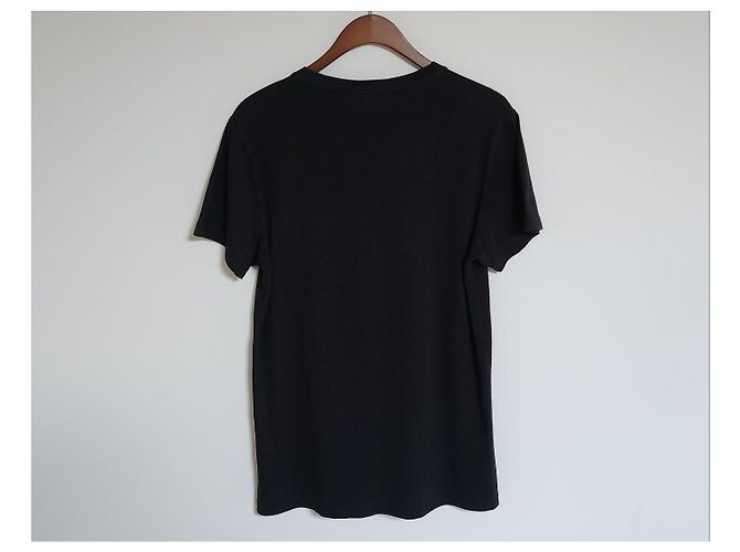 Burberry T-shirt a maniche corte nera con logo ricamato rotondo da uomo Nero - vista 5
