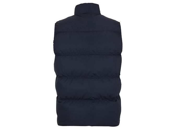 Prada Re-Nylon Daunenweste mit Gänsefeder Blau - Ansicht 3