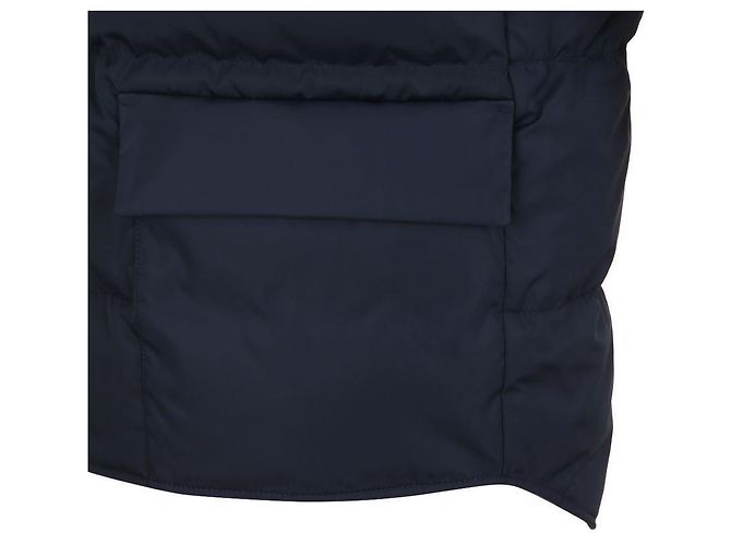 Prada Re-Nylon Daunenweste mit Gänsefeder Blau - Ansicht 5