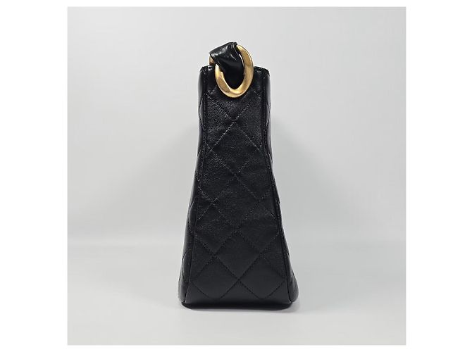 Chanel Borsa Hobo in pelle di agnello Argento - vista 5