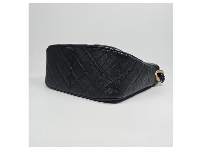 Chanel Borsa Hobo in pelle di agnello Argento - vista 7