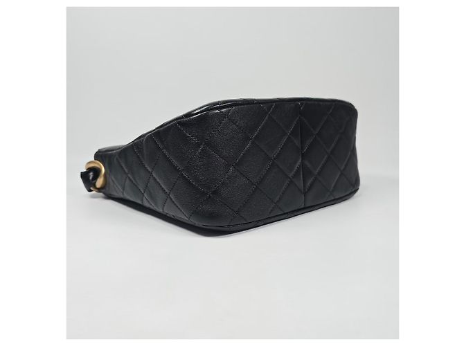 Chanel Borsa Hobo in pelle di agnello Argento - vista 8