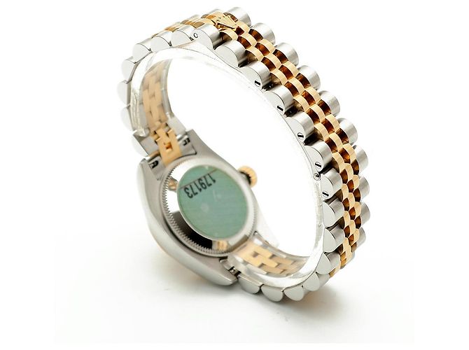 Rolex Lady Datejust Combination Damenuhr Original Ten Point Diamond Computer Dial Golden - Ansicht 14