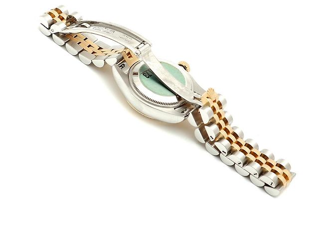 Rolex Lady Datejust Combination Damenuhr Original Ten Point Diamond Computer Dial Golden - Ansicht 16